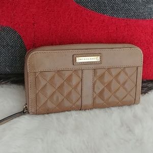 Burberry Quilted leather checkbook wallet